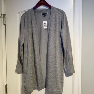 BNWT - Karen Scott Gray Cardigan Sweater